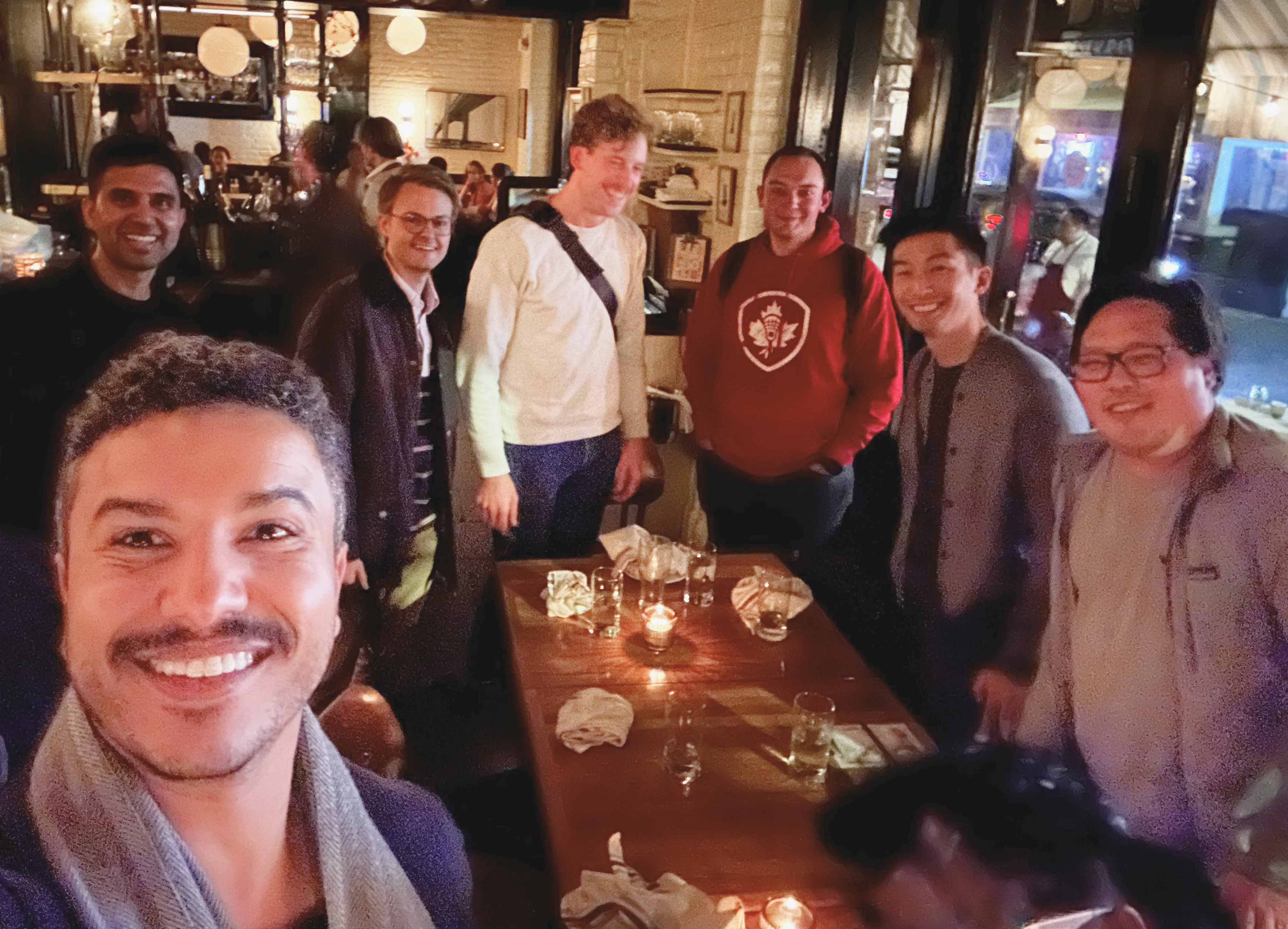 Team milestone dinner celebration